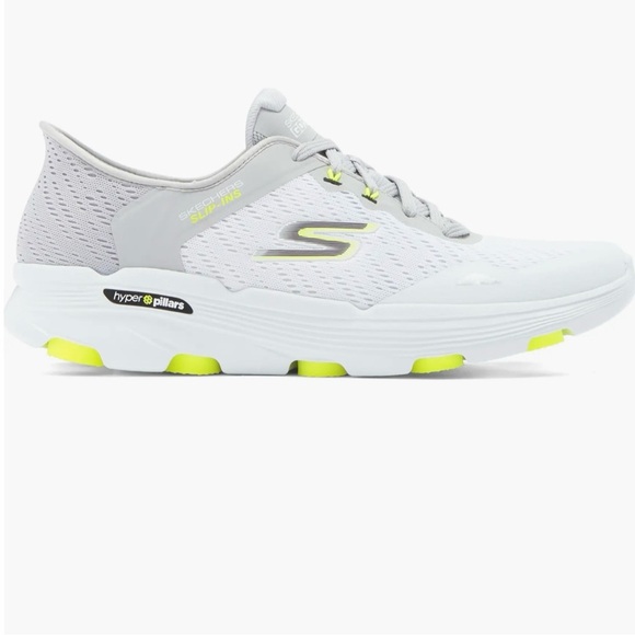 Men’s Skechers Slip-Ins Go Run 7.0 White/Gray Sneaker - Picture 3 of 7